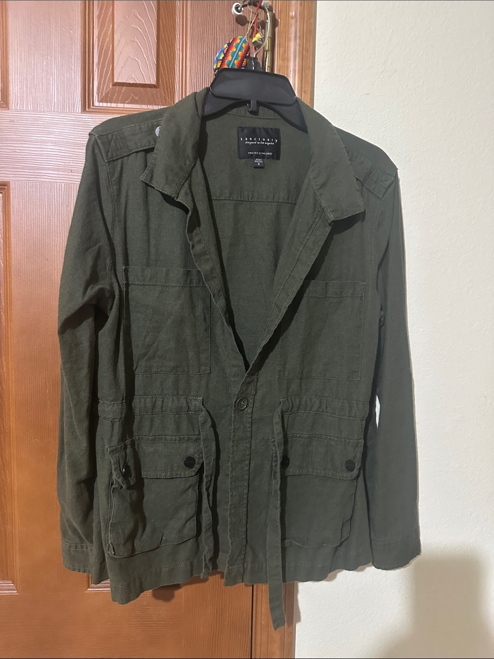 Sanctuary Olive Green Military Field Jacket
